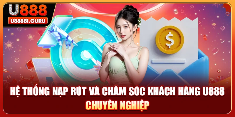 Hệ thống nạp rút và chăm sóc khách hàng U888 chuyên nghiệp